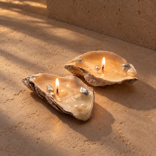 Water Oyster Candle Set