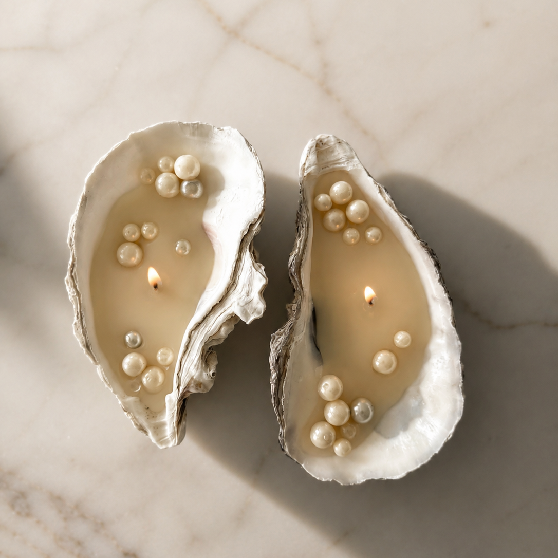Oyster Candle Set