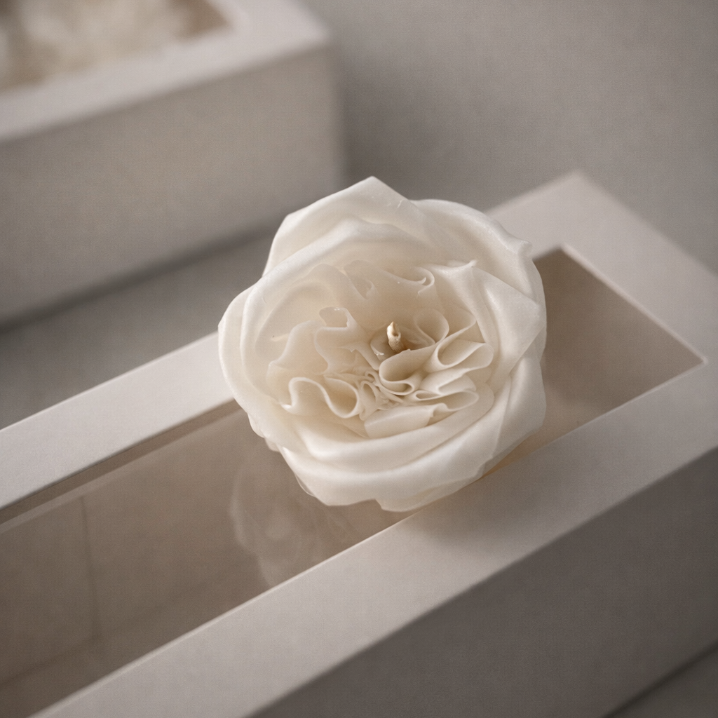 Beeswax Petite Rose Candles – Gift Box
