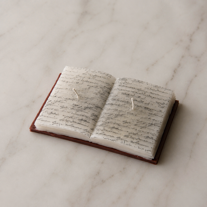 Sculptural Book Candle