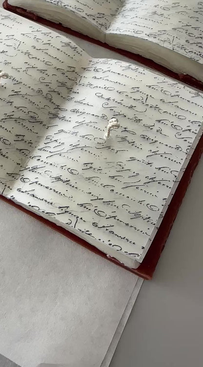 Sculptural Book Candle